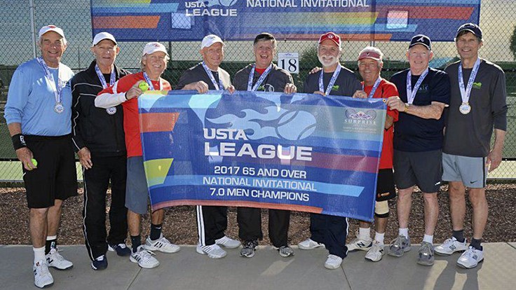 Dr. Allan Armitage's tennis team wins national tournament