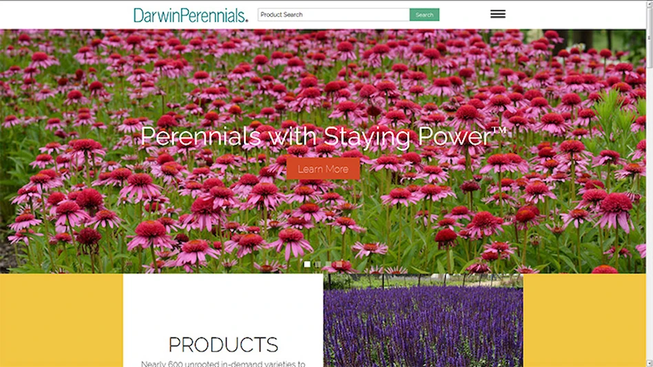 New website for Darwin Perennials Nursery Management