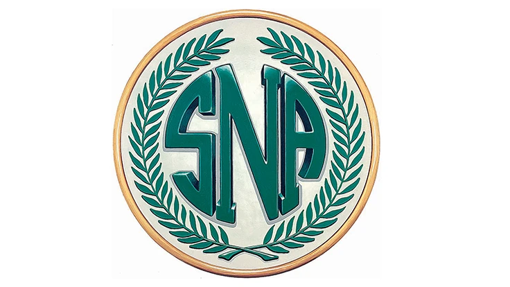 Logo of large letters "S, N, A"