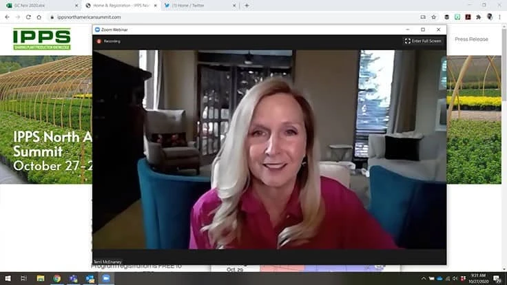 Terri McEnaney speaks to the attendees on day one of the IPPS North American Summit