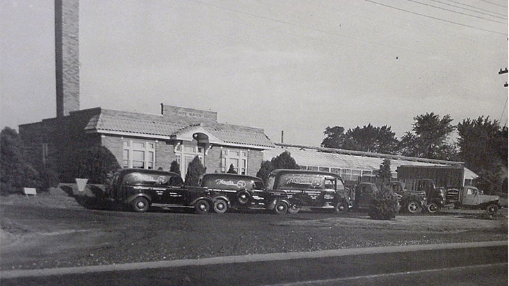 Home Nursery was founded in 1921 by Ernest Tosovsky Sr., a Czechoslovakian immigrant who came to the United States as a boy.