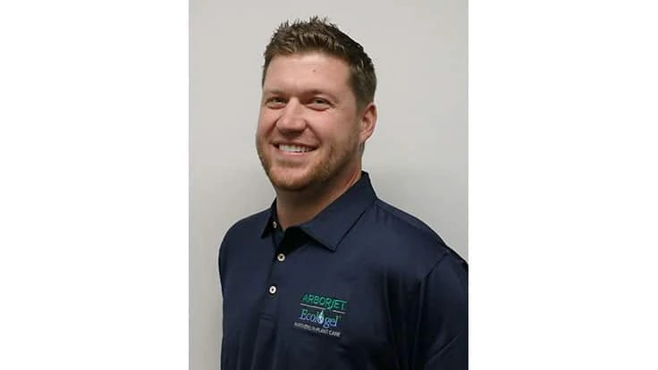 Zachary Peterson, new midwest regional sales manager at Arborjet | Ecologel.