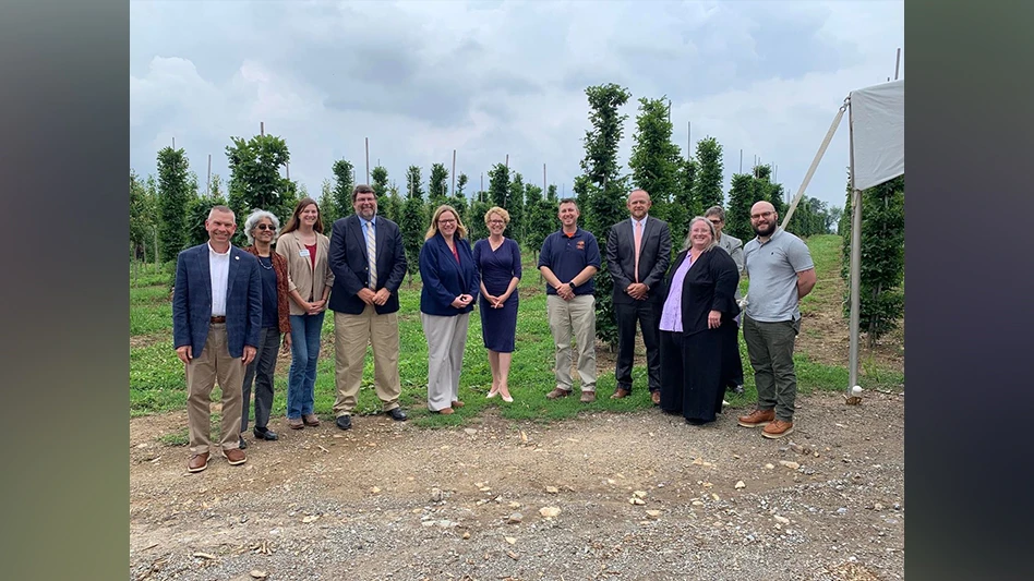 Elected officials and representatives from government agencies joined the horticulture industry at Harmony Hill Nursery in Downingtown, Pennsylvania to talk spotted lanternfly.