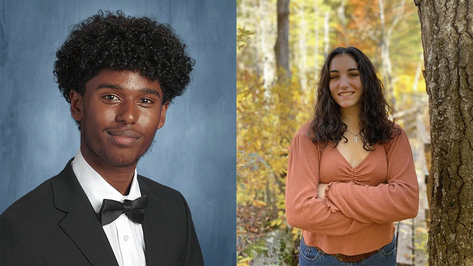 From left to right: Natniel Zemede and Taylor Sirois