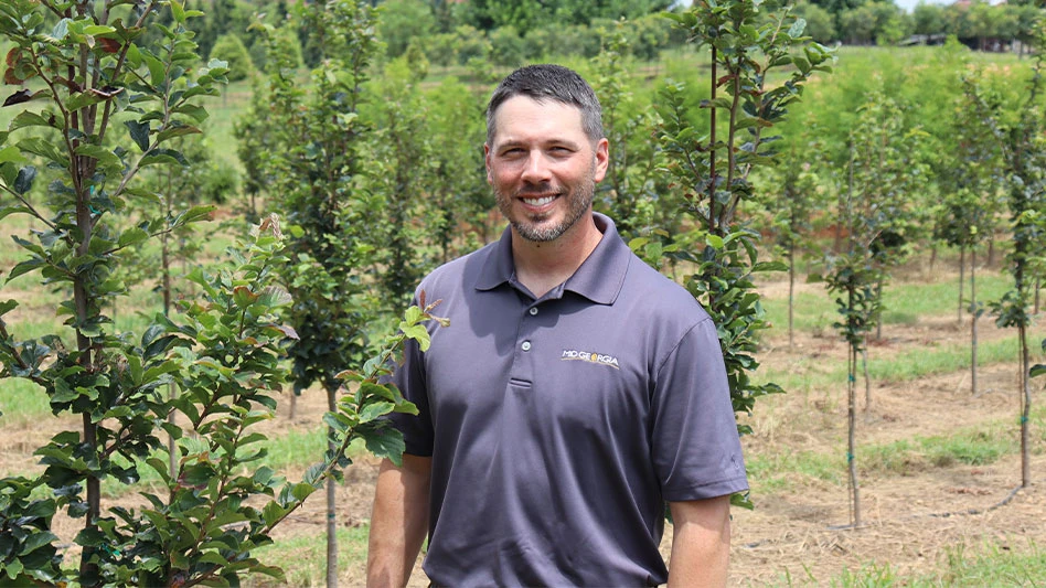 Tending to trees is in Sam Rogers' blood, who runs the operation, production and sales at Mid Georgia Nursery.