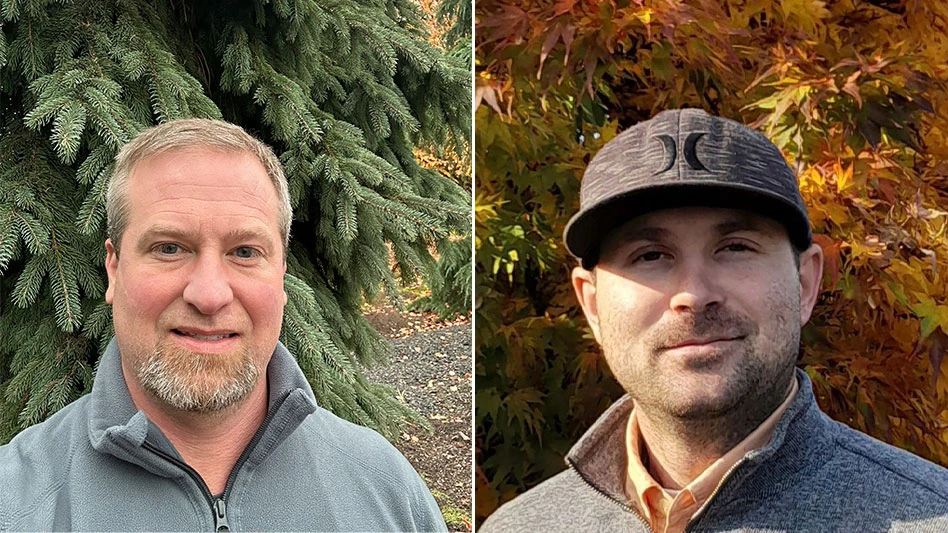 [L-R] Chief Operating Officer/Nursery Manager Joel Johnson and Horticultural Manager Jordan Ellis.