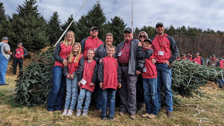 (L-R): Amber, Josh, Violet and Annabelle Scott. Middle: Founders, Ellen and Cline Church. Far right: Alex, Ashley, Sawyer and Jackson Church.