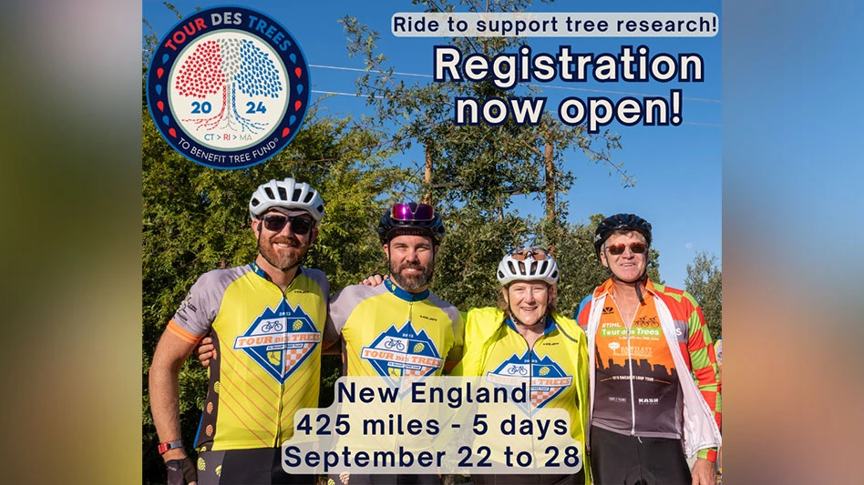 Several outreach and engagement stops will be scheduled along the route where riders can learn or share their knowledge about arboriculture with local tree lovers.