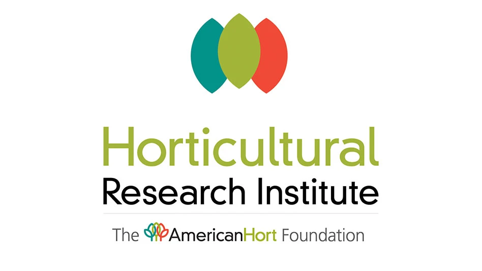 A logo that reads Horticultural Research Institute in lime green and black letters.