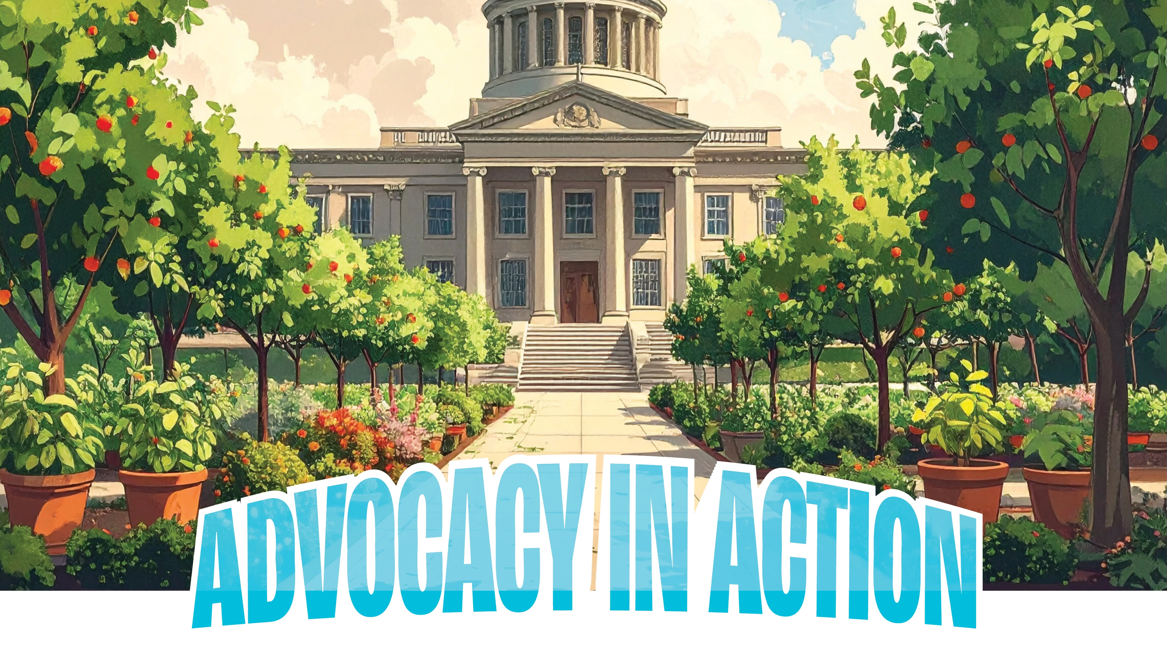 A graphic of the capital building in Washington D.C.